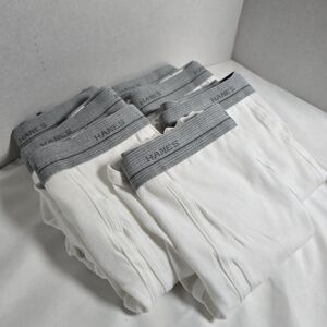 Hanes Vintage Men's Briefs Size 40 15763 7 Pairs NEW Gray Band 100% Cotton NOS